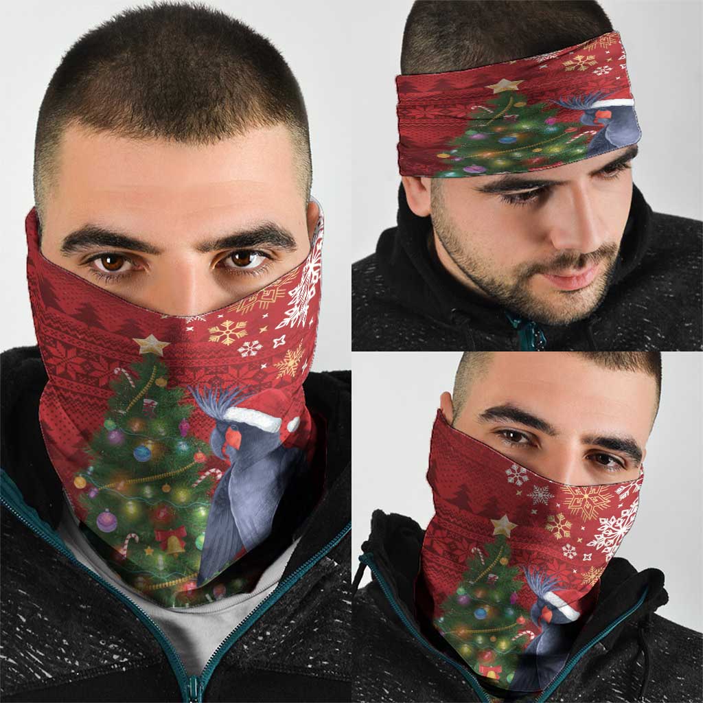 Australia Palm Cockatoo Christmas Neck Gaiter Goliath Cockatoo Santa Merry Chrissie - Aussie Hoodie