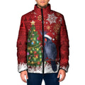 Australia Palm Cockatoo Christmas Padded Jacket Goliath Cockatoo Santa Merry Chrissie - Aussie Hoodie