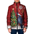 Australia Palm Cockatoo Christmas Padded Jacket Goliath Cockatoo Santa Merry Chrissie - Aussie Hoodie