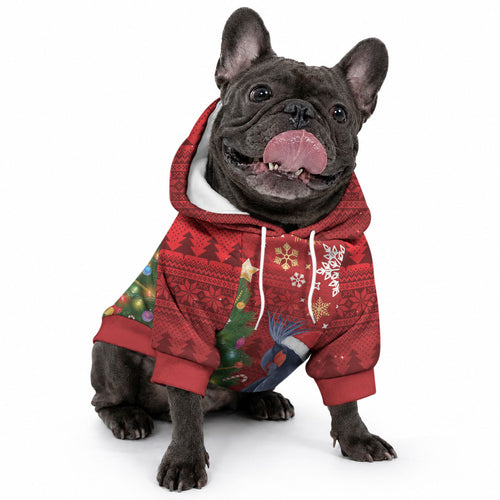 Australia Palm Cockatoo Christmas Pet Hoodie Goliath Cockatoo Santa Merry Chrissie