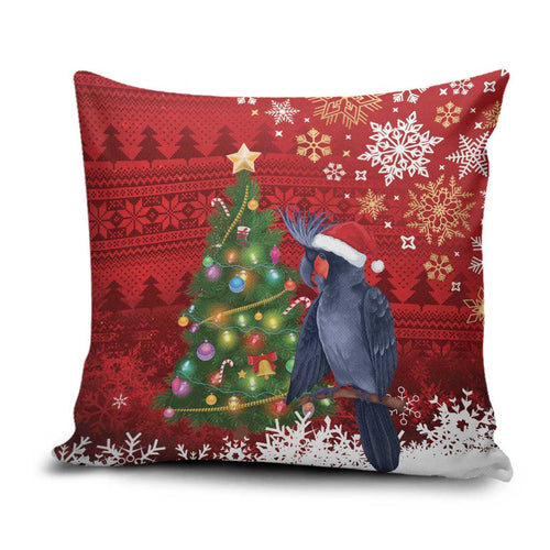 Australia Palm Cockatoo Christmas Pillow Cover Goliath Cockatoo Santa Merry Chrissie - Aussie Hoodie