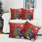 Australia Palm Cockatoo Christmas Pillow Cover Goliath Cockatoo Santa Merry Chrissie - Aussie Hoodie