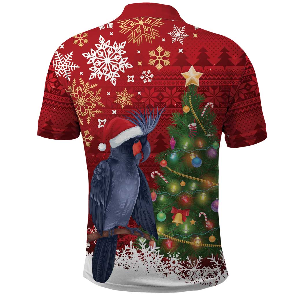Australia Palm Cockatoo Christmas Polo Shirt Goliath Cockatoo Santa Merry Chrissie - Aussie Hoodie