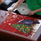 Australia Palm Cockatoo Christmas Puzzle Goliath Cockatoo Santa Merry Chrissie - Aussie Hoodie