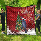 Australia Palm Cockatoo Christmas Quilt Goliath Cockatoo Santa Merry Chrissie - Aussie Hoodie