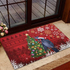 Australia Palm Cockatoo Christmas Rubber Doormat Goliath Cockatoo Santa Merry Chrissie - Aussie Hoodie