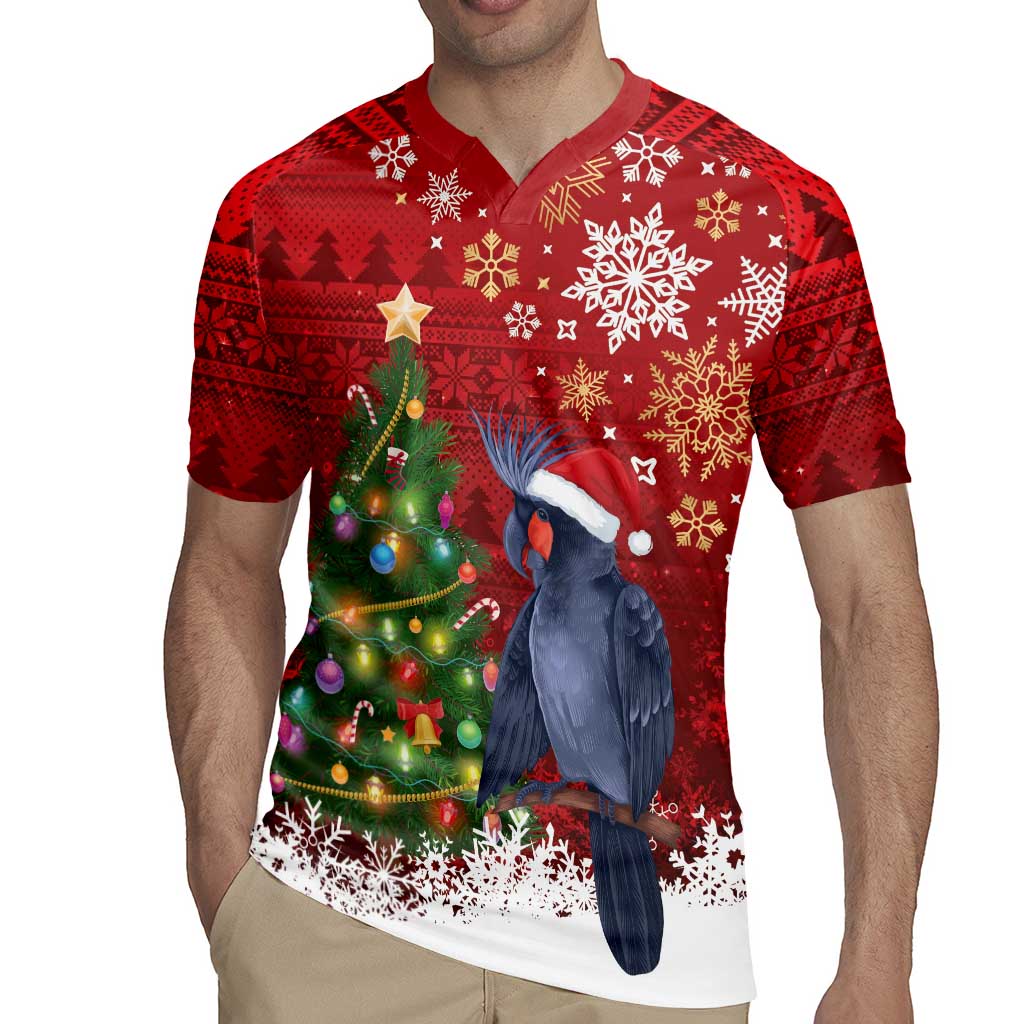 Australia Palm Cockatoo Christmas Rugby Jersey Goliath Cockatoo Santa Merry Chrissie - Aussie Hoodie
