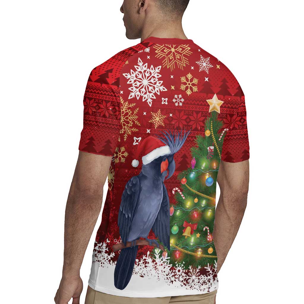 Australia Palm Cockatoo Christmas Rugby Jersey Goliath Cockatoo Santa Merry Chrissie - Aussie Hoodie