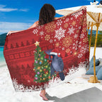 Australia Palm Cockatoo Christmas Sarong Goliath Cockatoo Santa Merry Chrissie - Aussie Hoodie