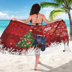 Australia Palm Cockatoo Christmas Sarong Goliath Cockatoo Santa Merry Chrissie - Aussie Hoodie