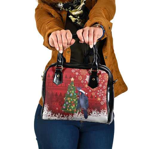 Australia Palm Cockatoo Christmas Shoulder Handbag Goliath Cockatoo Santa Merry Chrissie - Aussie Hoodie