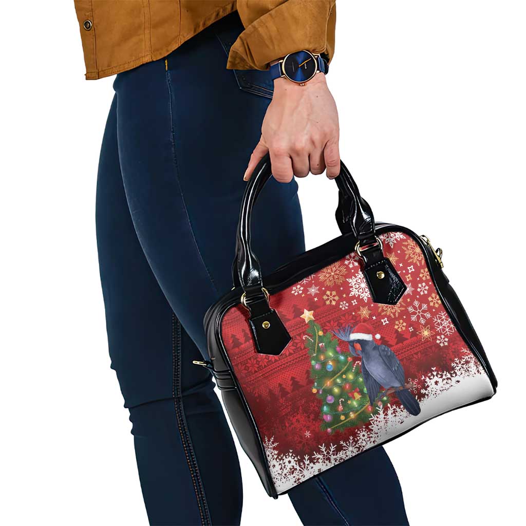 Australia Palm Cockatoo Christmas Shoulder Handbag Goliath Cockatoo Santa Merry Chrissie - Aussie Hoodie