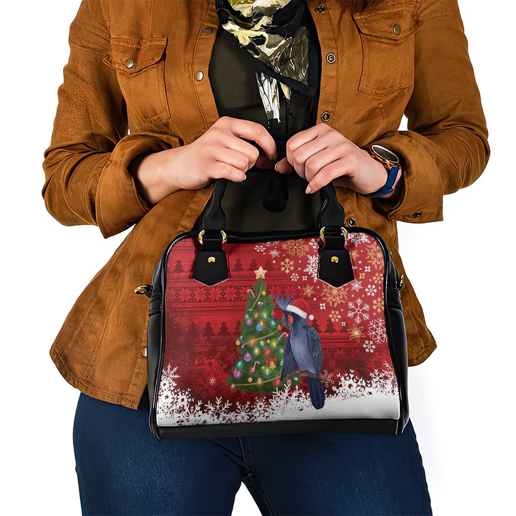 Australia Palm Cockatoo Christmas Shoulder Handbag Goliath Cockatoo Santa Merry Chrissie - Aussie Hoodie