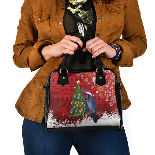 Australia Palm Cockatoo Christmas Shoulder Handbag Goliath Cockatoo Santa Merry Chrissie - Aussie Hoodie