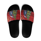 Australia Palm Cockatoo Christmas Slide Sandals Goliath Cockatoo Santa Merry Chrissie - Aussie Hoodie
