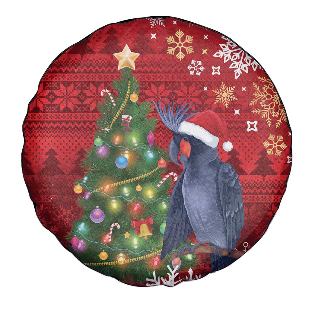 Australia Palm Cockatoo Christmas Spare Tire Cover Goliath Cockatoo Santa Merry Chrissie - Aussie Hoodie