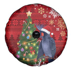 Australia Palm Cockatoo Christmas Spare Tire Cover Goliath Cockatoo Santa Merry Chrissie - Aussie Hoodie