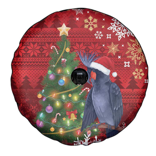 Australia Palm Cockatoo Christmas Spare Tire Cover Goliath Cockatoo Santa Merry Chrissie - Aussie Hoodie