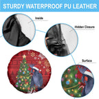 Australia Palm Cockatoo Christmas Spare Tire Cover Goliath Cockatoo Santa Merry Chrissie - Aussie Hoodie