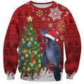 Australia Palm Cockatoo Christmas Sweatshirt Goliath Cockatoo Santa Merry Chrissie - Aussie Hoodie