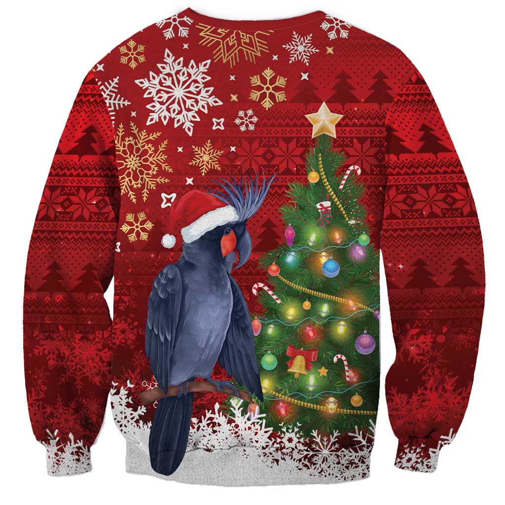 Australia Palm Cockatoo Christmas Sweatshirt Goliath Cockatoo Santa Merry Chrissie - Aussie Hoodie