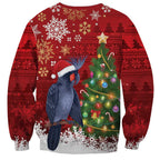 Australia Palm Cockatoo Christmas Sweatshirt Goliath Cockatoo Santa Merry Chrissie - Aussie Hoodie