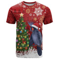 Australia Palm Cockatoo Christmas T Shirt Goliath Cockatoo Santa Merry Chrissie - Aussie Hoodie