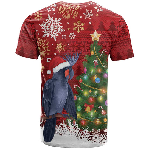 Australia Palm Cockatoo Christmas T Shirt Goliath Cockatoo Santa Merry Chrissie - Aussie Hoodie