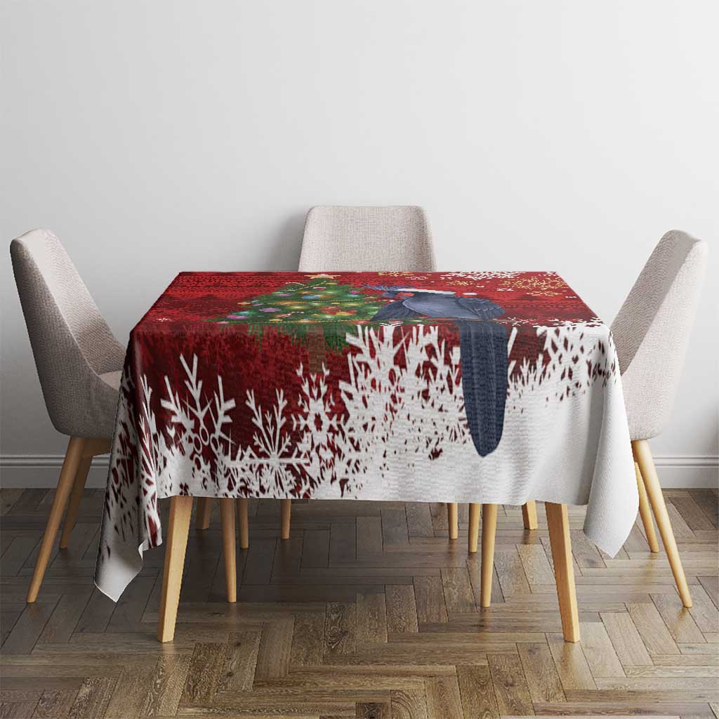 Australia Palm Cockatoo Christmas Tablecloth Goliath Cockatoo Santa Merry Chrissie - Aussie Hoodie