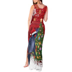 Australia Palm Cockatoo Christmas Tank Maxi Dress Goliath Cockatoo Santa Merry Chrissie - Aussie Hoodie
