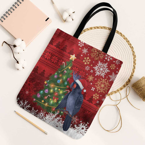 Australia Palm Cockatoo Christmas Tote Bag Goliath Cockatoo Santa Merry Chrissie - Aussie Hoodie