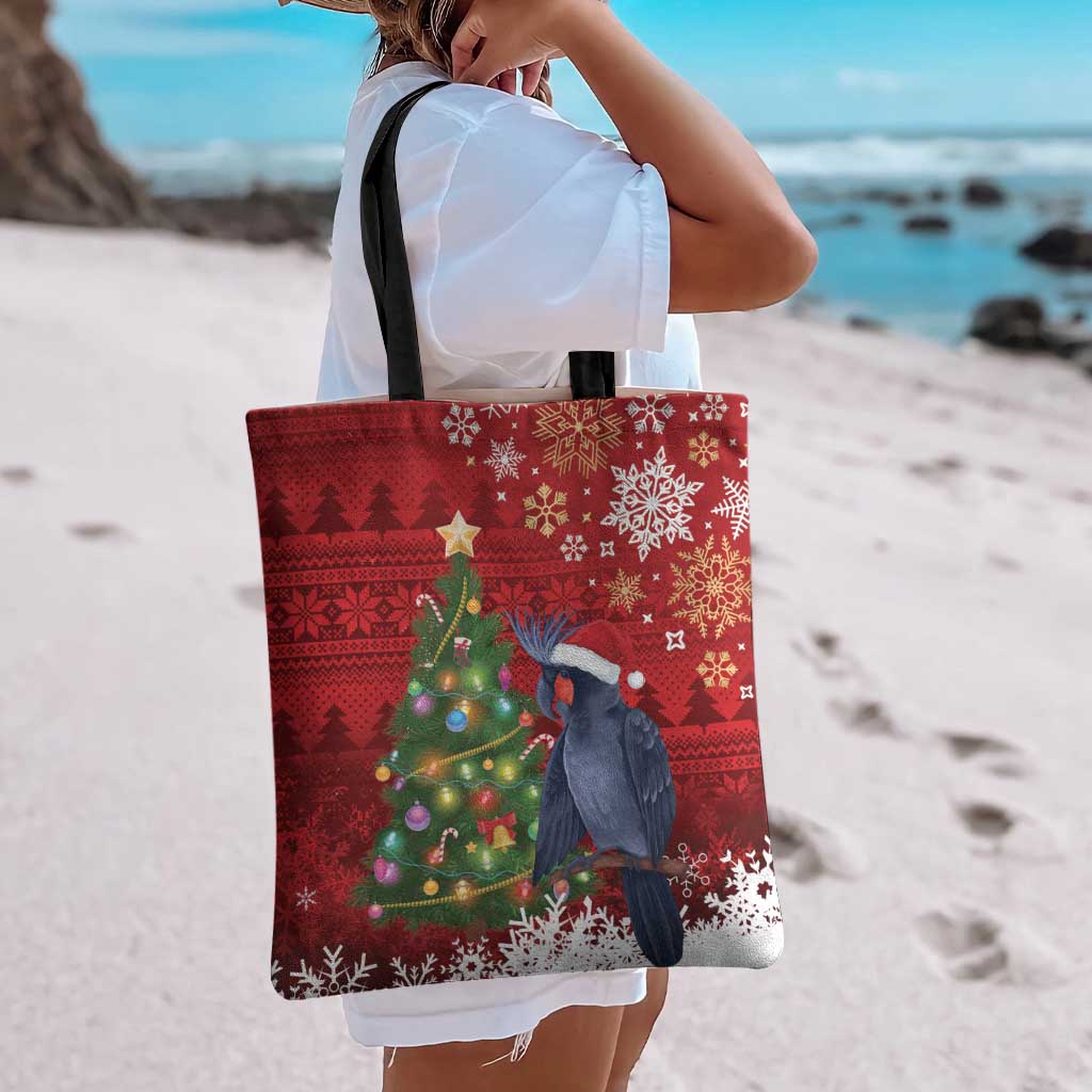 Australia Palm Cockatoo Christmas Tote Bag Goliath Cockatoo Santa Merry Chrissie - Aussie Hoodie