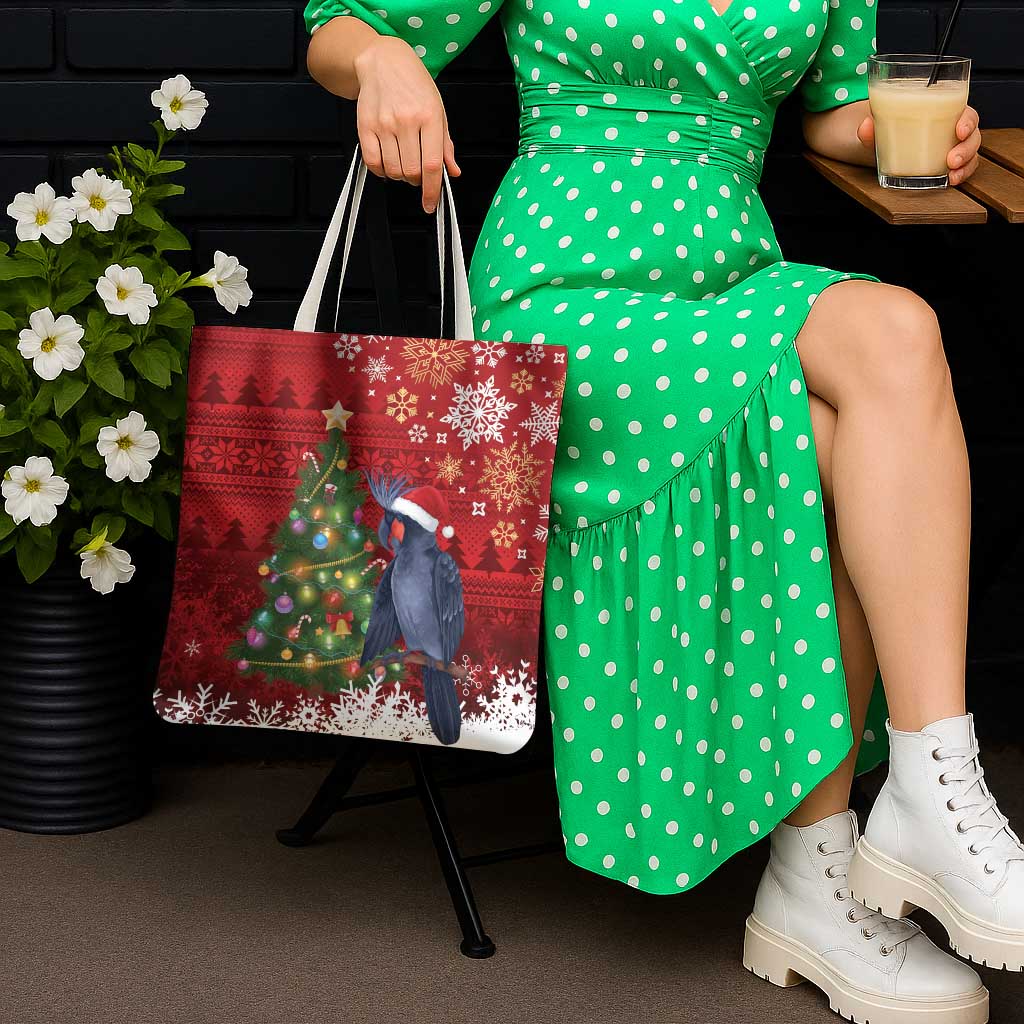 Australia Palm Cockatoo Christmas Tote Bag Goliath Cockatoo Santa Merry Chrissie - Aussie Hoodie