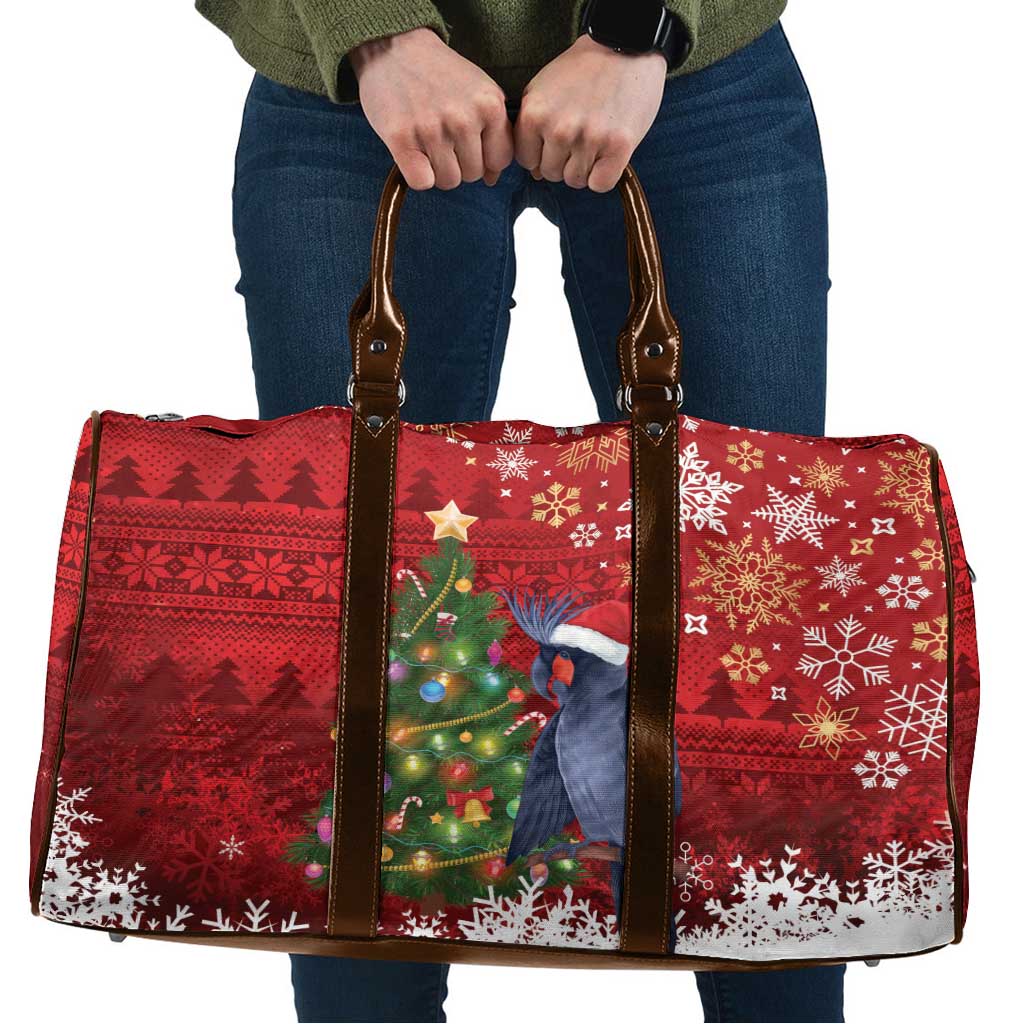 Australia Palm Cockatoo Christmas Travel Bag Goliath Cockatoo Santa Merry Chrissie - Aussie Hoodie