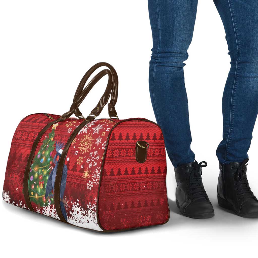 Australia Palm Cockatoo Christmas Travel Bag Goliath Cockatoo Santa Merry Chrissie - Aussie Hoodie