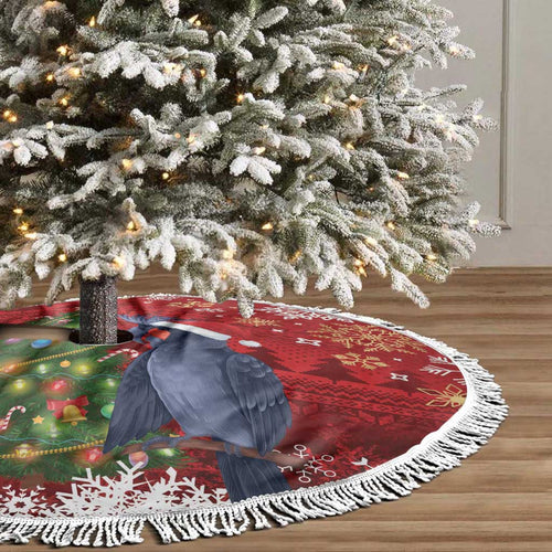 Australia Palm Cockatoo Christmas Tree Skirt Goliath Cockatoo Santa Merry Chrissie - Aussie Hoodie