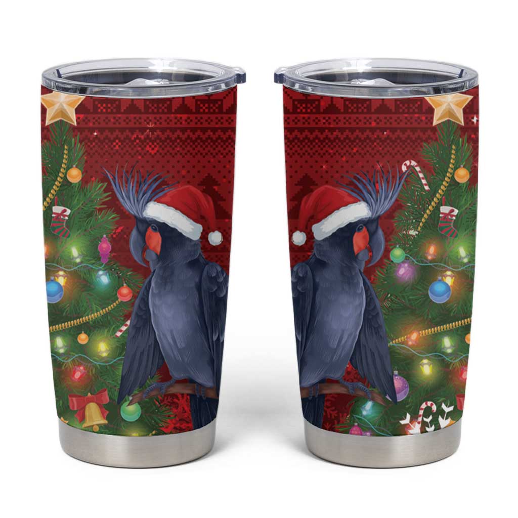 Australia Palm Cockatoo Christmas Tumbler Cup Goliath Cockatoo Santa Merry Chrissie - Aussie Hoodie