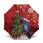 Australia Palm Cockatoo Christmas Umbrella Goliath Cockatoo Santa Merry Chrissie - Aussie Hoodie
