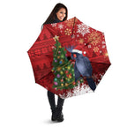Australia Palm Cockatoo Christmas Umbrella Goliath Cockatoo Santa Merry Chrissie - Aussie Hoodie