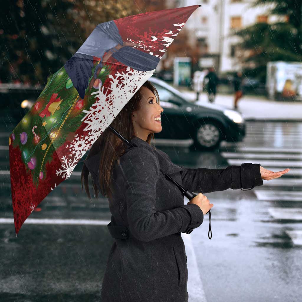 Australia Palm Cockatoo Christmas Umbrella Goliath Cockatoo Santa Merry Chrissie - Aussie Hoodie
