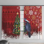 Australia Palm Cockatoo Christmas Window Curtain Goliath Cockatoo Santa Merry Chrissie - Aussie Hoodie