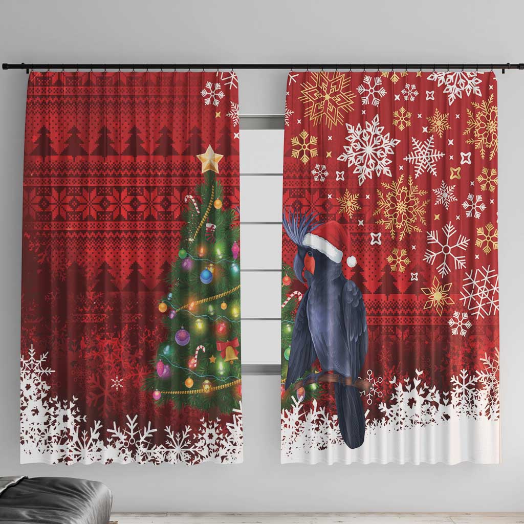 Australia Palm Cockatoo Christmas Window Curtain Goliath Cockatoo Santa Merry Chrissie - Aussie Hoodie