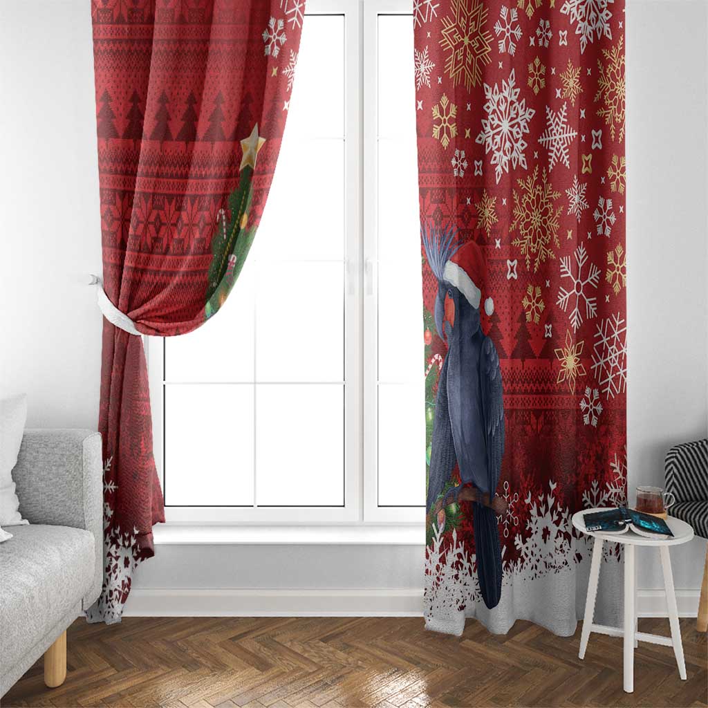 Australia Palm Cockatoo Christmas Window Curtain Goliath Cockatoo Santa Merry Chrissie - Aussie Hoodie