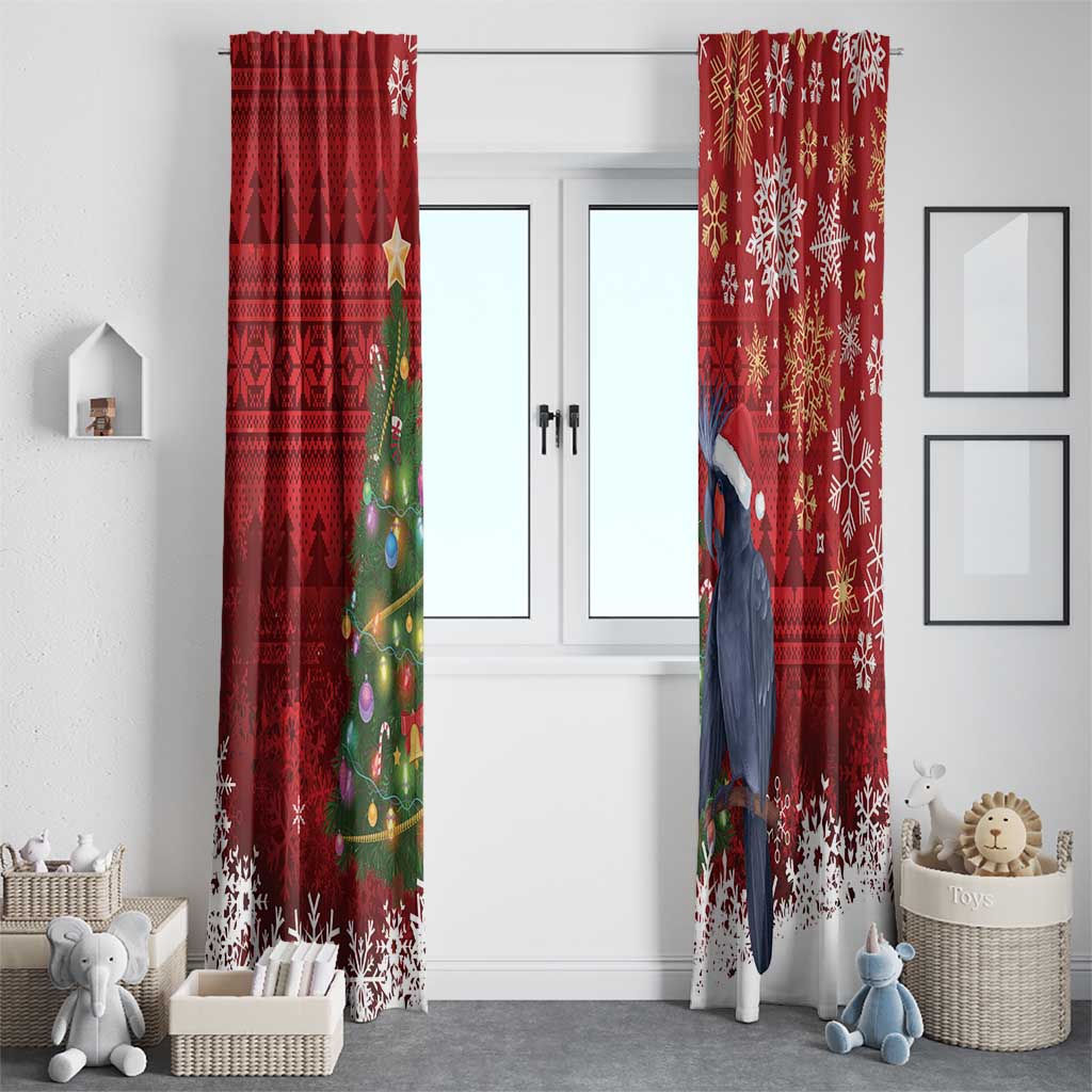 Australia Palm Cockatoo Christmas Window Curtain Goliath Cockatoo Santa Merry Chrissie - Aussie Hoodie