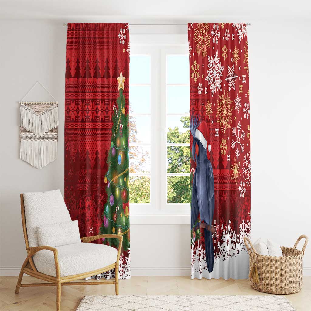 Australia Palm Cockatoo Christmas Window Curtain Goliath Cockatoo Santa Merry Chrissie - Aussie Hoodie