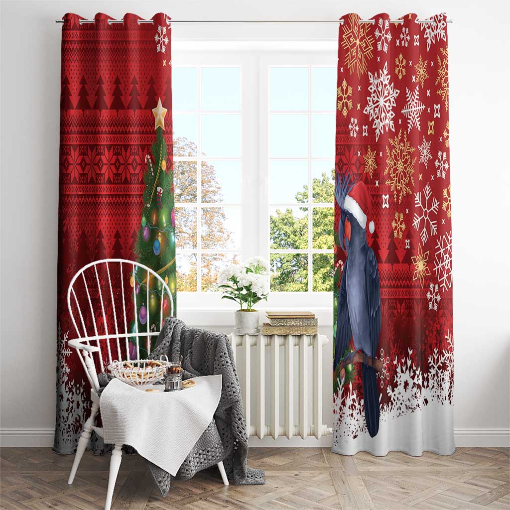 Australia Palm Cockatoo Christmas Window Curtain Goliath Cockatoo Santa Merry Chrissie - Aussie Hoodie