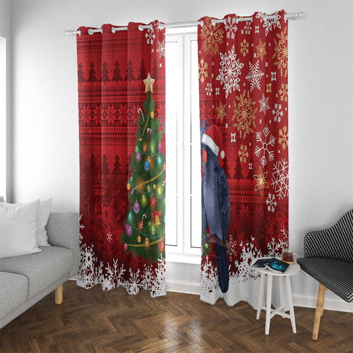 Australia Palm Cockatoo Christmas Window Curtain Goliath Cockatoo Santa Merry Chrissie - Aussie Hoodie