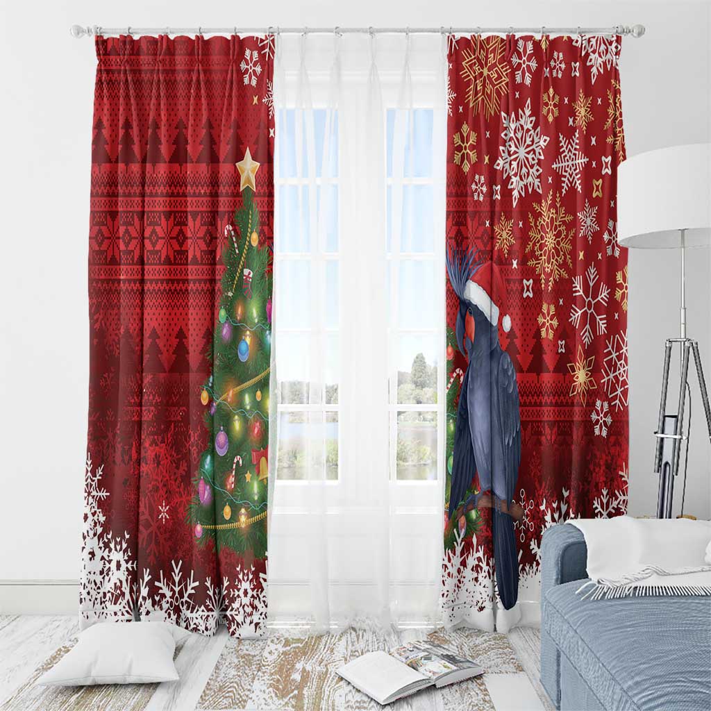 Australia Palm Cockatoo Christmas Window Curtain Goliath Cockatoo Santa Merry Chrissie - Aussie Hoodie