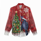 Australia Palm Cockatoo Christmas Women Casual Shirt Goliath Cockatoo Santa Merry Chrissie - Aussie Hoodie
