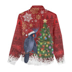 Australia Palm Cockatoo Christmas Women Casual Shirt Goliath Cockatoo Santa Merry Chrissie - Aussie Hoodie